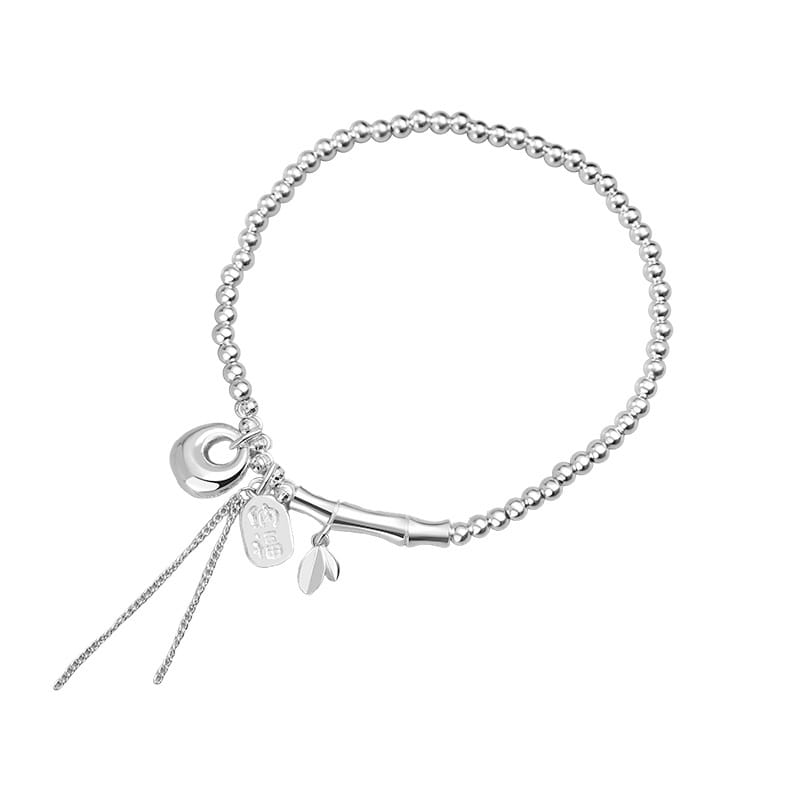Fat tuo bracelet--silver