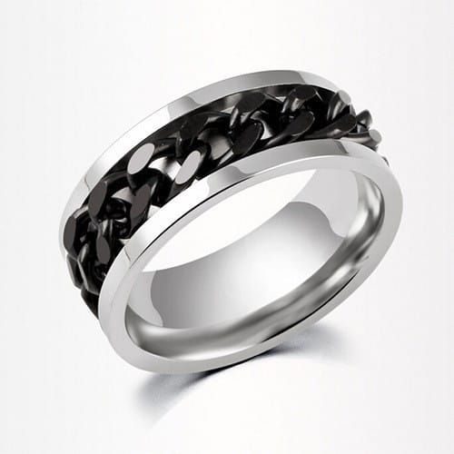 Steel bottom black chain
