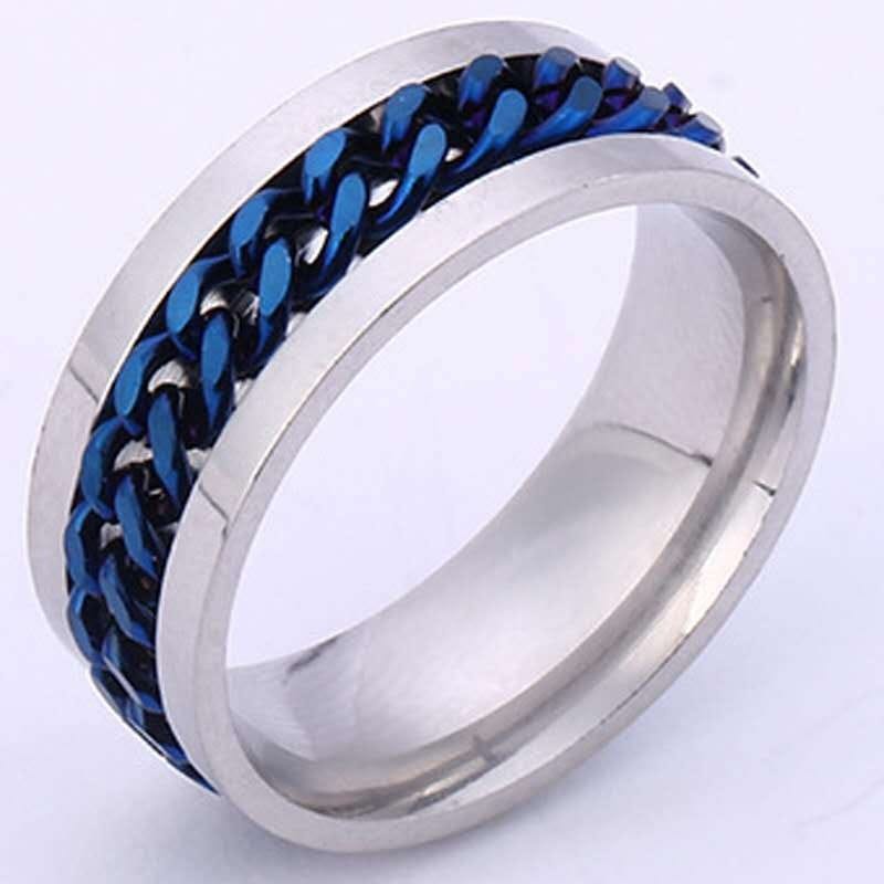Steel bottom blue chain