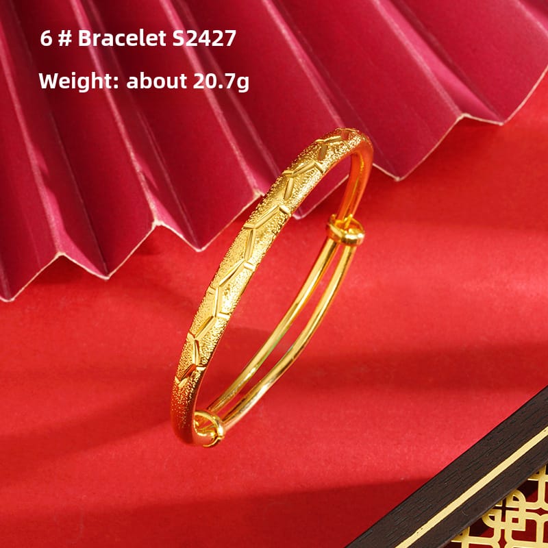 S2427 wavy oblate bracelet