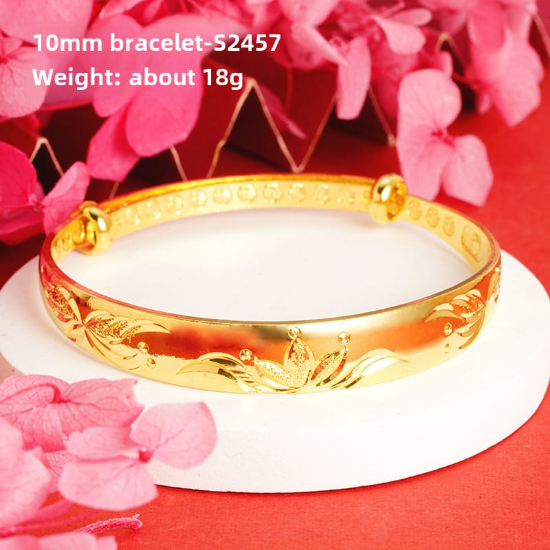 10mm lotus butterfly bracelet-S2457