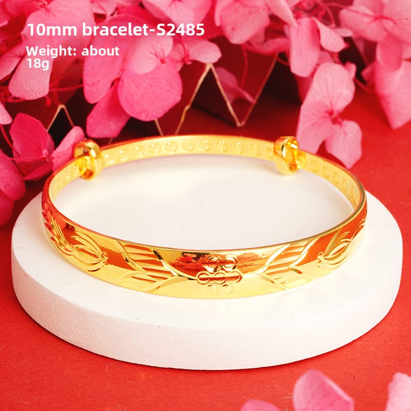 10mm bracelet goldfish flower-S2485