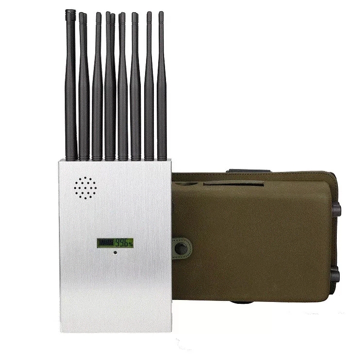 16 Antennas Plus 2G.3G.4G.5G Cell Phone Signal Jammer GPS.5.2G.5.8G WIFI  With Screen display