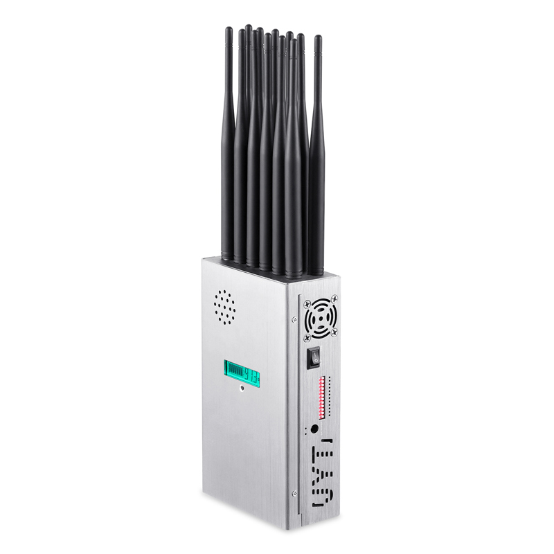 12 Antennas Plus 2G.3G.4G.5G Cell Phone Signal Jammer GPS.5.2G.5.8G WIFI With Screen display