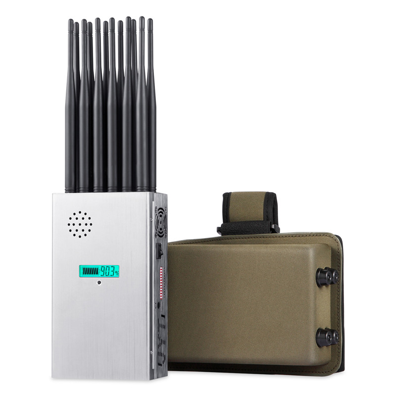 12 Antennas Plus 2G.3G.4G.5G Cell Phone Signal Jammer GPS.5.2G.5.8G WIFI With Screen display