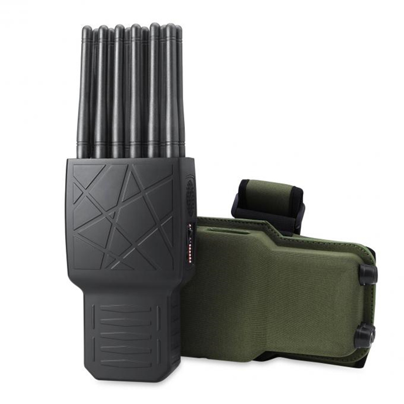handheld 12 Antennas Full Bands All in One 2G.3G.4G.5G Cell Phone Signal Jammer GPS 2.4GWIFI.5.2G WIFI.5.8G WIFI Signal