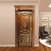 Hot Selling American Retro Carved Solid Wood Interior Door Luxury Complex Unique Carved Design Room Interior Door