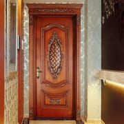 Hot Selling American Retro Carved Solid Wood Interior Door Luxury Complex Unique Carved Design Room Interior Door