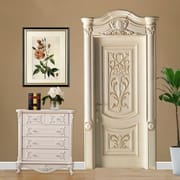 Hot Selling American Retro Carved Solid Wood Interior Door Luxury Complex Unique Carved Design Room Interior Door