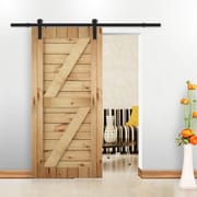 American Modern Design Barn Door Sliding Simple Solid Wood Bedroom Sliding Barn Door
