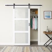 American Modern Design Barn Door Sliding Simple Solid Wood Bedroom Sliding Barn Door