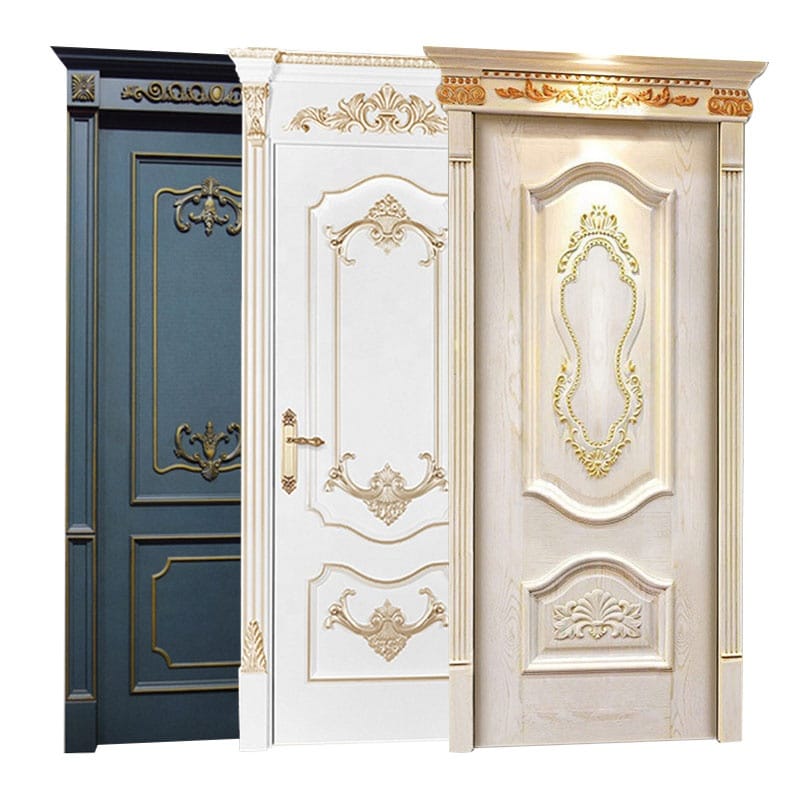 European Luxury White Solid Wood Door | Interior Bedroom Use