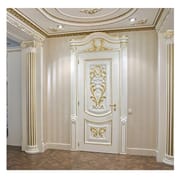 Factory Hot Selling European Style Luxury White Solid Wood Door for Interior Bedroom Doors