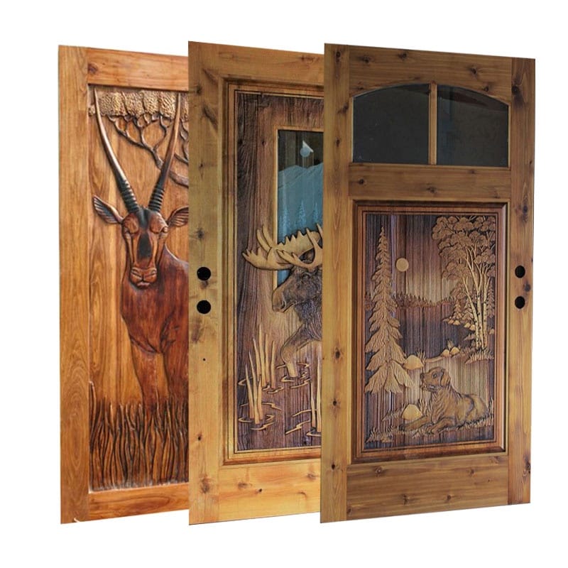 Malaysia's Best-selling Appearance Solid Wood Fancy Modern Design Door Premium Wood Door