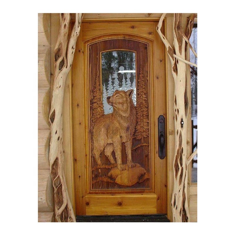 Malaysia's Best-selling Appearance Solid Wood Fancy Modern Design Door Premium Wood Door
