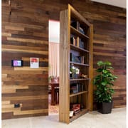 Grille Design Wooden Hidden Wall Doors Invisible Door Modern Interior Bedroom Flush Frameless Door