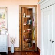 Customized Hidden Secret Hidden Bookshelf Door Modern Residential Interior Wine Cabinet Door Design Bookcase Hidden Door
