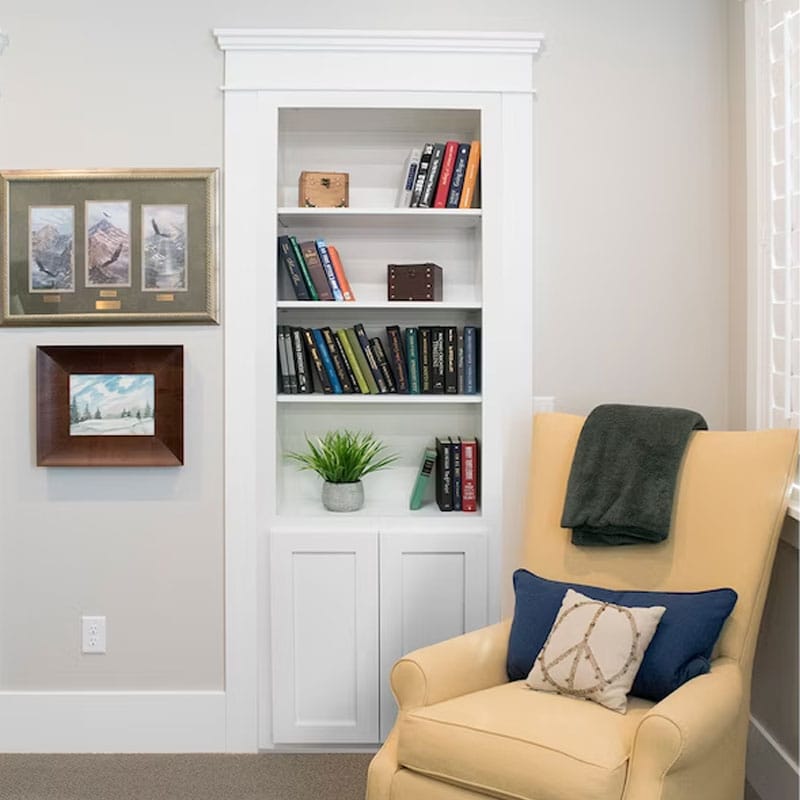 Customized Hidden Secret Hidden Bookshelf Door Modern Residential Interior Wine Cabinet Door Design Bookcase Hidden Door
