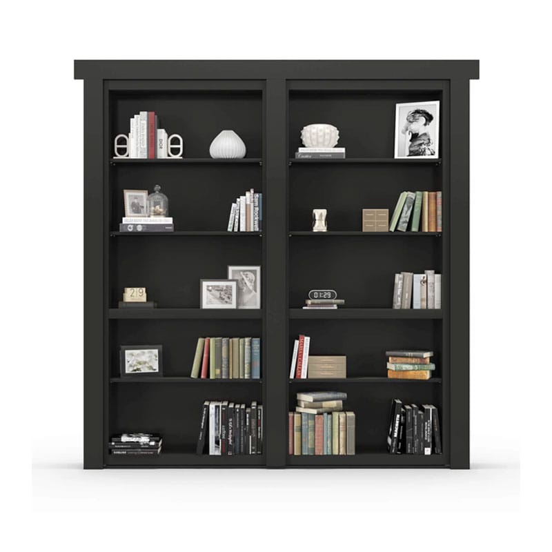Interior Bookshelf Invisible Secret Room Solid Wooden Book Shelves Door Hidden Bookcase Door Murphy Hidden Doors