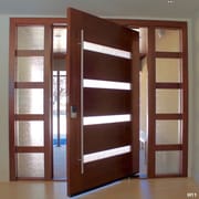 Factory Latest Design Modern Large Exterior House Model Walnut Teak Ply Wood Door Panel Front Entry Pivot Door Price