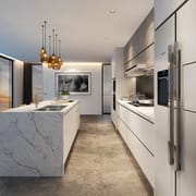 Modern Luxury White Wood Kitchen Cabinets for Sale