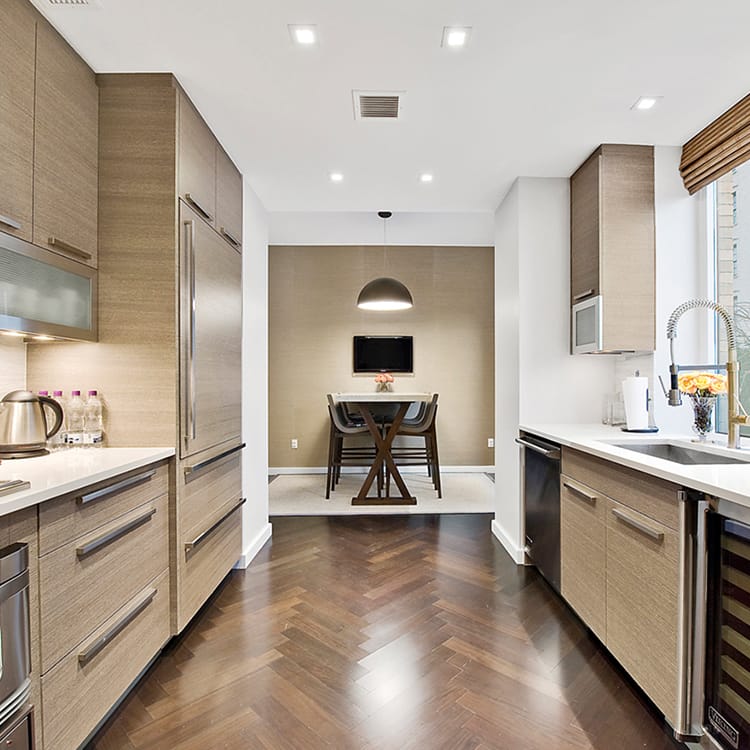 Modern Luxury White Wood Kitchen Cabinets for Sale
