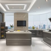 Modern Luxury White Wood Kitchen Cabinets for Sale