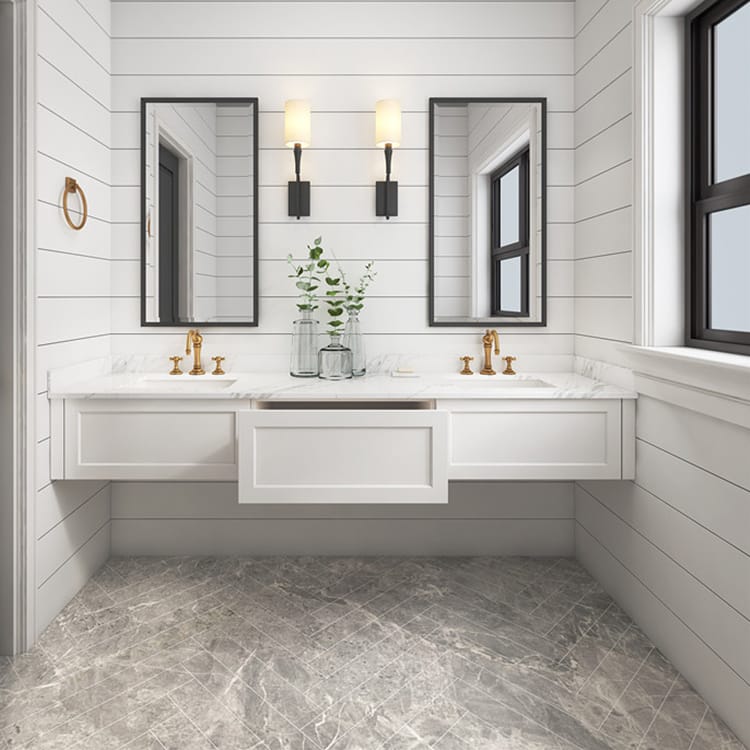 Wall Mounted  Bathroom Cabinet Solid Wood Bathroom Vanity Cabinet