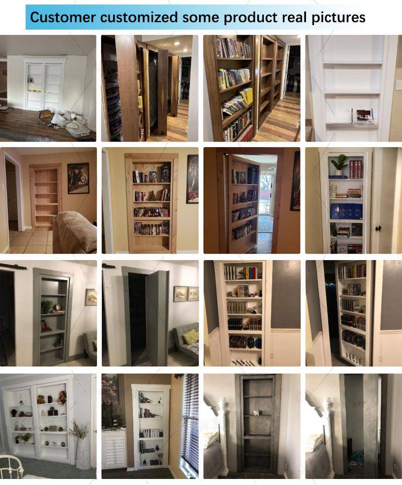 Customized Hidden Secret Hidden Bookshelf Door Modern Residential ...