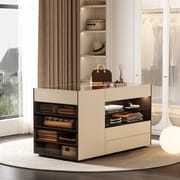 Minimally Designed Double-Sided Storage Cabinet Multifunctional Island Table Bedroom Living Room Furniture Wardrobes Home Use