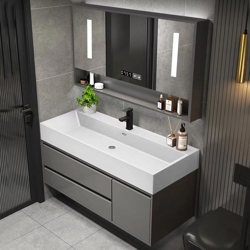 Wholesale Bathroom Sets Vanities With Wash Basin Sink Furniture Luxury Wooden Wooden Bathroom Vanity Cabinet 2024 Hot Sale