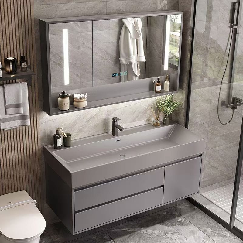 Wholesale Bathroom Sets Vanities With Wash Basin Sink Furniture Luxury Wooden Wooden Bathroom Vanity Cabinet 2024 Hot Sale