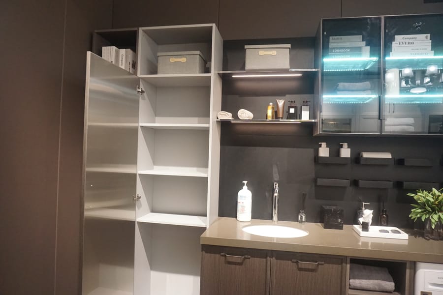 New European Style Design Small Rectangular Cabinet Bathroom Vanities