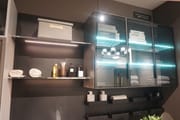 New European Style Design Small Rectangular Cabinet Bathroom Vanities
