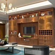 Factory Cheap Custom Modern Simple Design Luxury Meuble Tv Table TV Stand Solid Wood TV Cabinet for Living Room