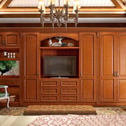 Factory Cheap Custom Modern Simple Design Luxury Meuble Tv Table TV Stand Solid Wood TV Cabinet for Living Room