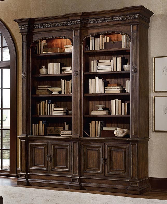 Classic Wooden Cabinets with Vintage Hardware | Bookcases for Home Office