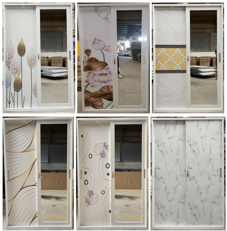 Modern Sliding Door Wardrobe with Mirror | Bedroom Storage Solution