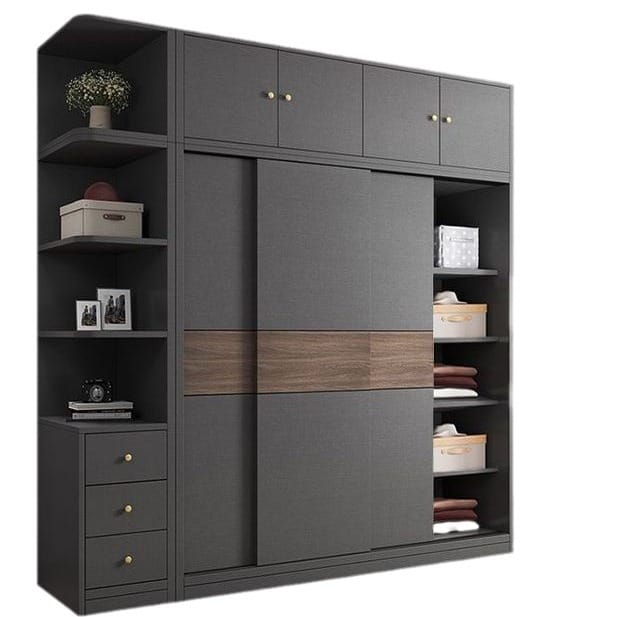 Modern Wooden Sliding Door Wardrobe | New Design Bedroom Closet Storage Solution