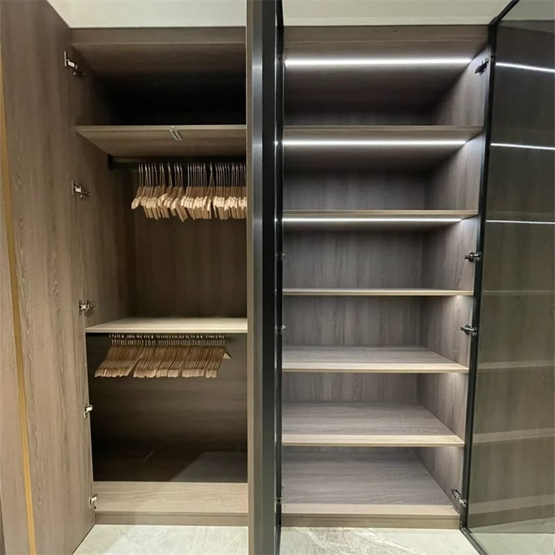 Durable Built-In Wardrobe Exuding High-Fashion Wardrobe Multifunctional  Various Spaces Furniture Closet Storage Wardrobe