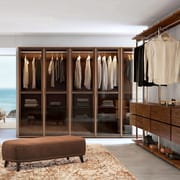 Modern Luxury Walk-In Closet Adjustable Wooden Wardrobes Design for Bedroom