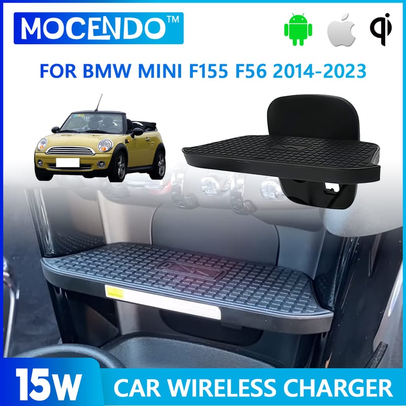 For BMW Mini Cooper S Hatch F55 F56 2017 2018 2019 Car Dashboard Holder Quick Wireless Charger Accessories Component