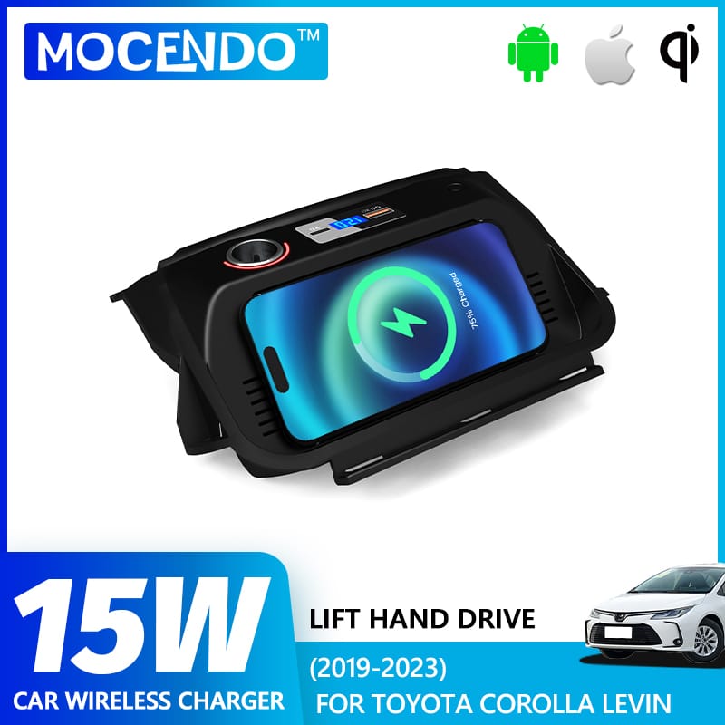 Car Wireless Charging 15W For Toyota Corolla levin Levin 2019 2020 2021 2022 2023 Mobile Phone Fast Charging Interior Modification