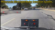 Motorcycle Blind Spot Radar Detection System Long Range Millimeter Wave Sensor Lane Change Assist System For Motorcycle