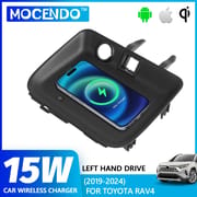 Accessories For Toyota Rav4 Car Wireless Charger 15W Fast Charging Phone Holder Pad Car Modification Parts 2019-2024