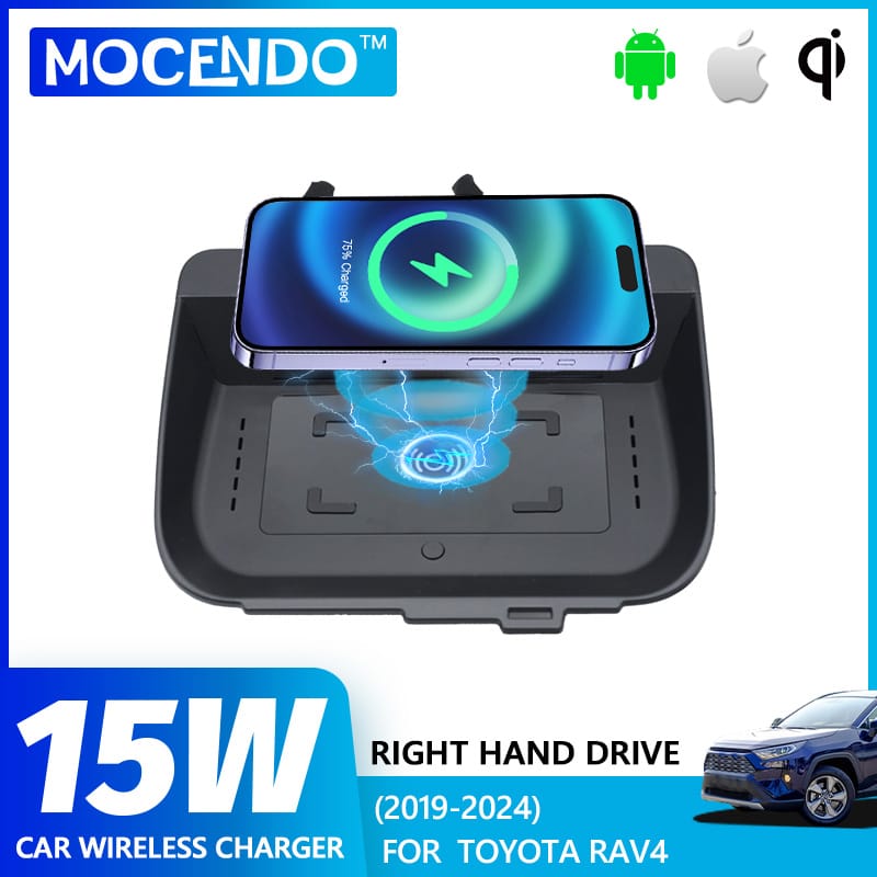 For Toyota RAV4 RHD 2019-2024 Car Wireless Charger Phone charger 15W Fast Phone Charging Accessories