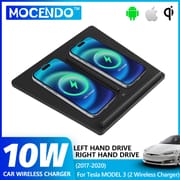 Wireless Charger For Tesla Model 3 2017 2018 2019 2020 Accessories 10W  Dual Phone Charging Pad Car Center Console Interior