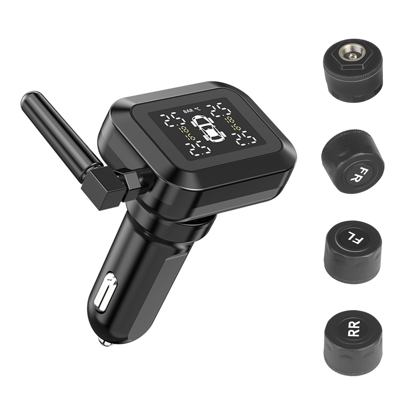 Intelligent wireless tire pressure monitor system: precise protection, driving safety at a glance!