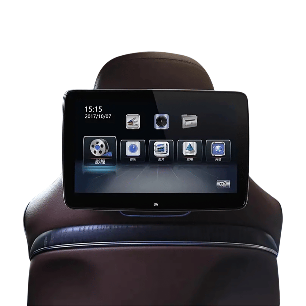 13-inch 2K rear headrest screens:  creating a mobile home theater! "A dedicated entertainment center for rear passengers, never let boredom creep in again!"