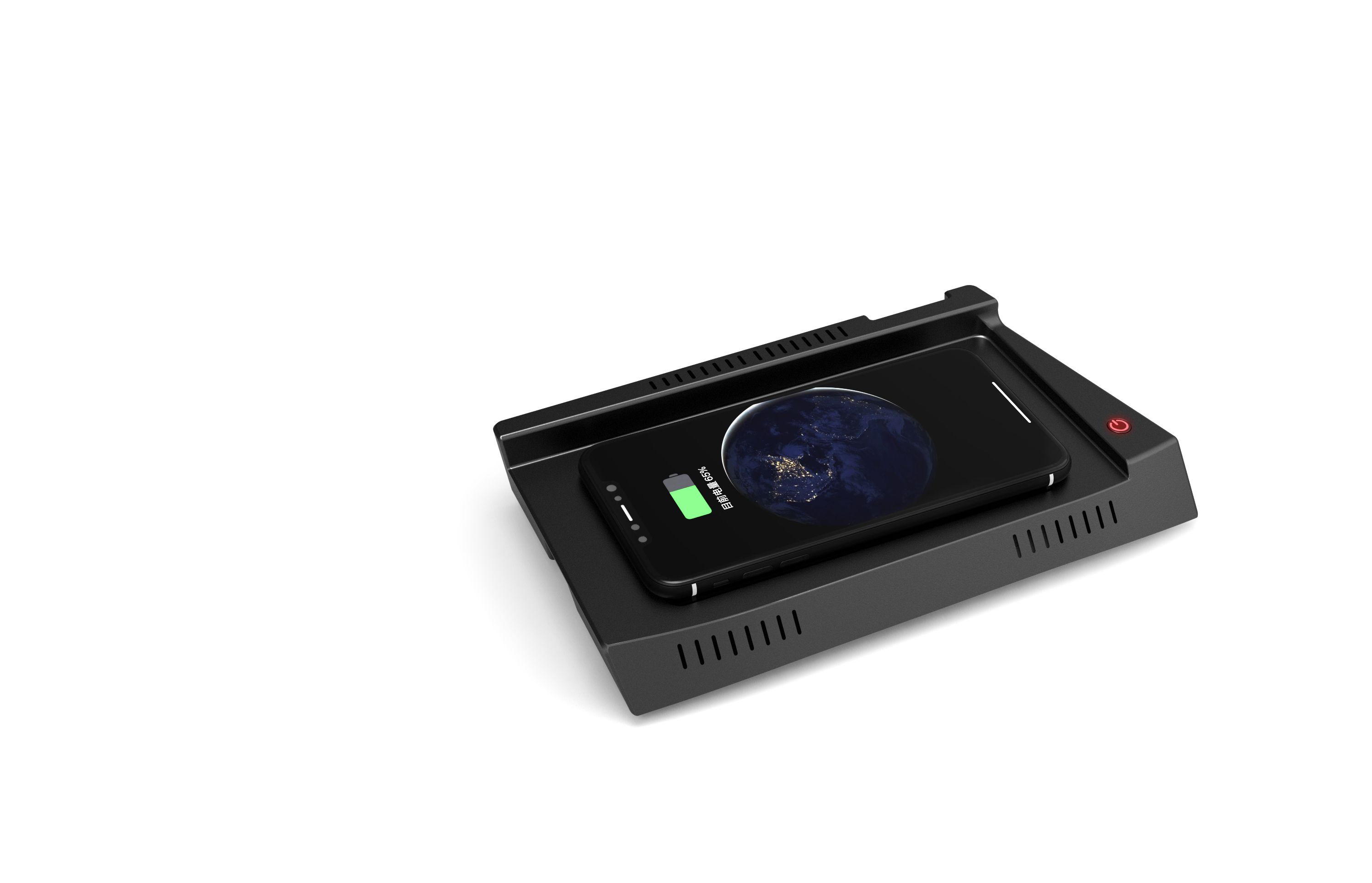Volkswagen Tiguan Exclusive Wireless Charger: Say Goodbye to Cluttered Cables and Embrace an Elegant Driving Experience 15W Fast Charging | Precise Alignment of Three Coils | Plug and Use Immediately with Cigarette Lighter